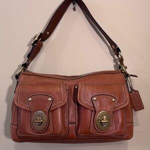 Vintage COACH LEGACY 65th Butterscotch Double turn lock